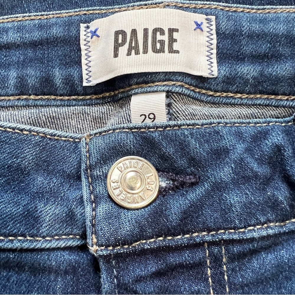 Paige Skyline Ankle Peg Women’s Blue Hills Denim Jeans Size 29 - Picture 5 of 10